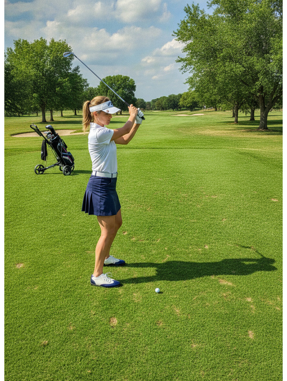 Blue and white Callaway golf shoe [COPY]